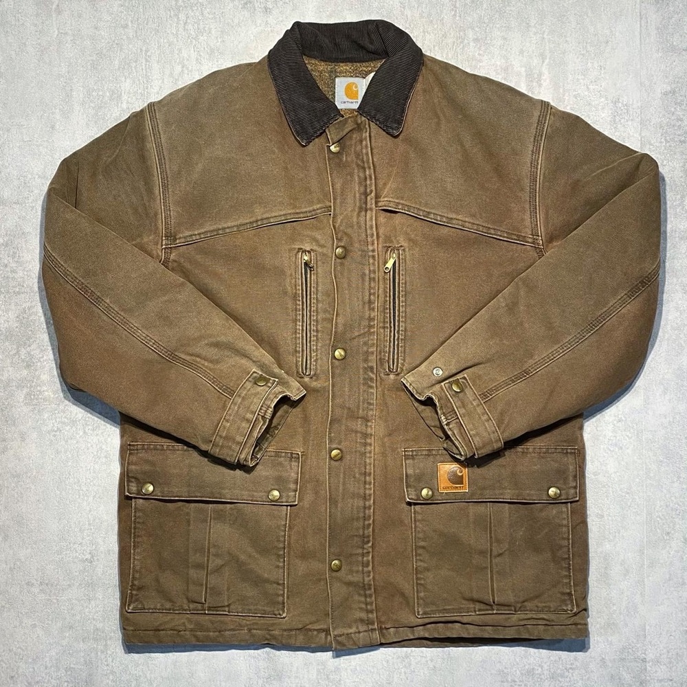Vintage Carhartt Flannel Lined Chore Work Jacket